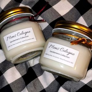 Mens Cologne scented Candles , 8oz ea